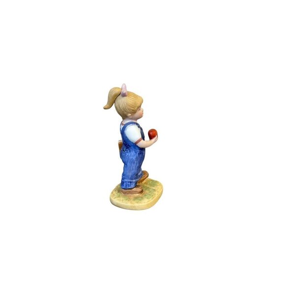 1985 Vintage Denim Days 1513 Debbie School Days Figurine By Homco - Picture 4 of 10